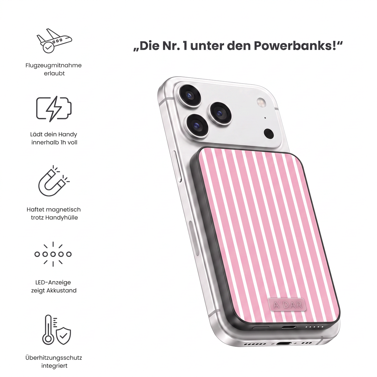 A`DAR — Magnetische Powerbank